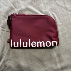 Lululemon Athletica Burgundy Key & Card Holder